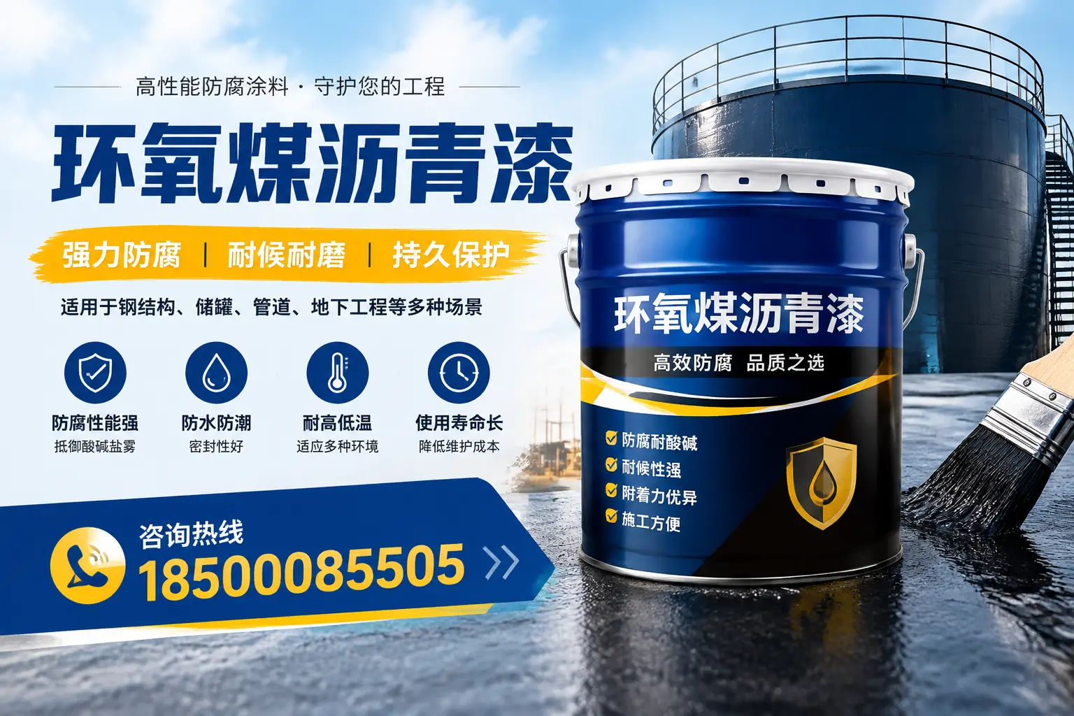 环氧煤沥青漆在工业中的应用，鄂州企业的选择